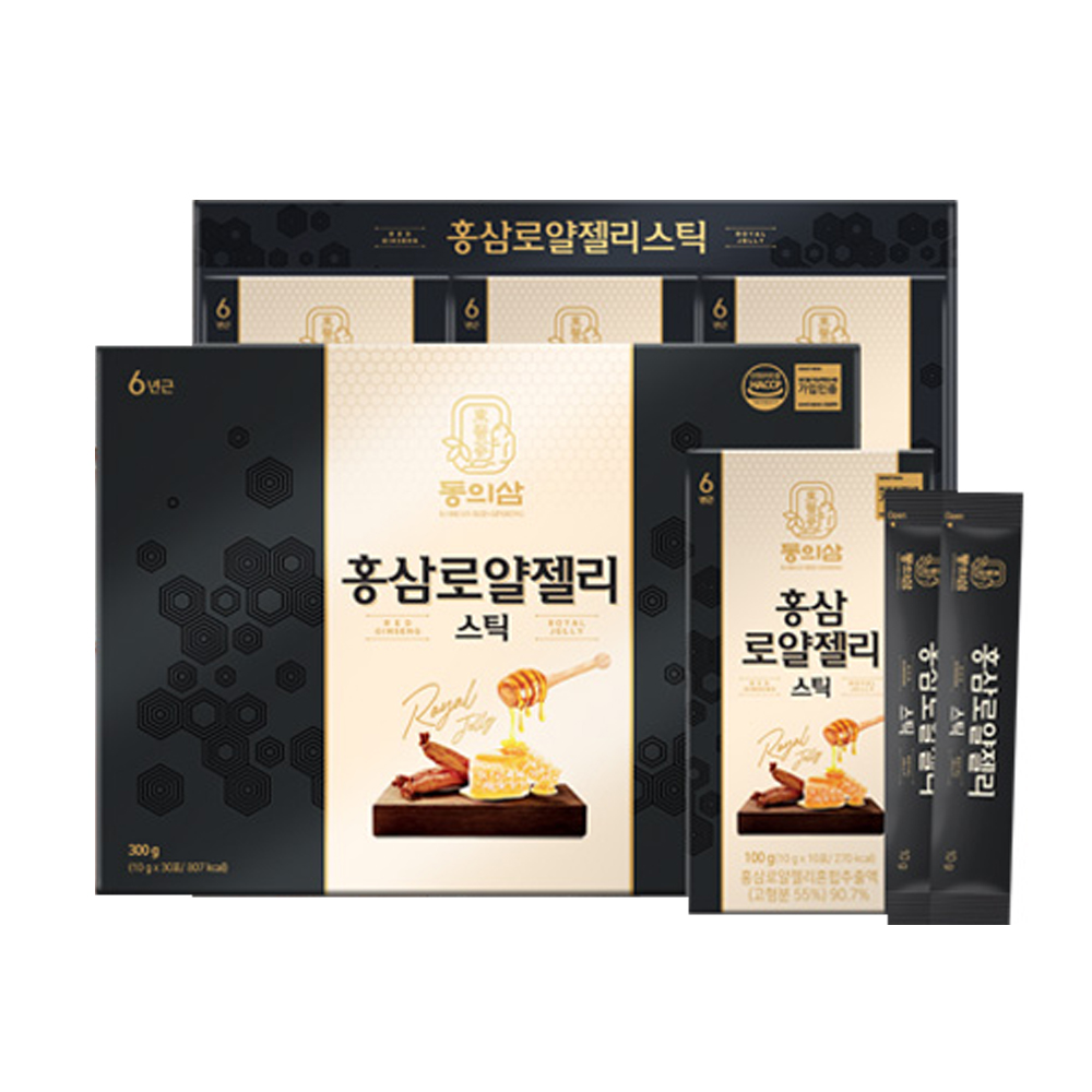 동의삼 홍삼로얄젤리스틱 10g x 30포 쇼핑백 포함