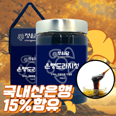 청원담 국산 무설탕 약도라지 은행 도라지청 500ml. 1개 대표이미지 섬네일