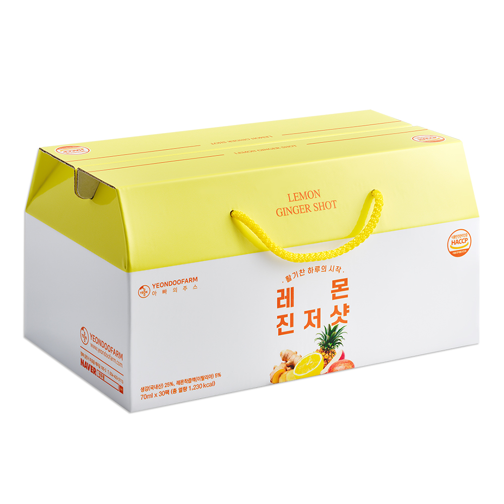 [연두팜] 레몬진저샷 70ml 30개입 대표이미지 섬네일