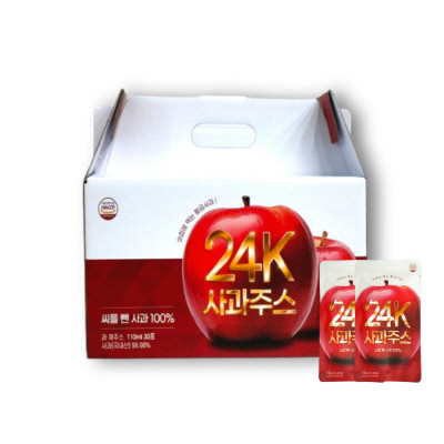 [윤선애선인장]24K사과주스 110ml*30포 대표이미지 섬네일