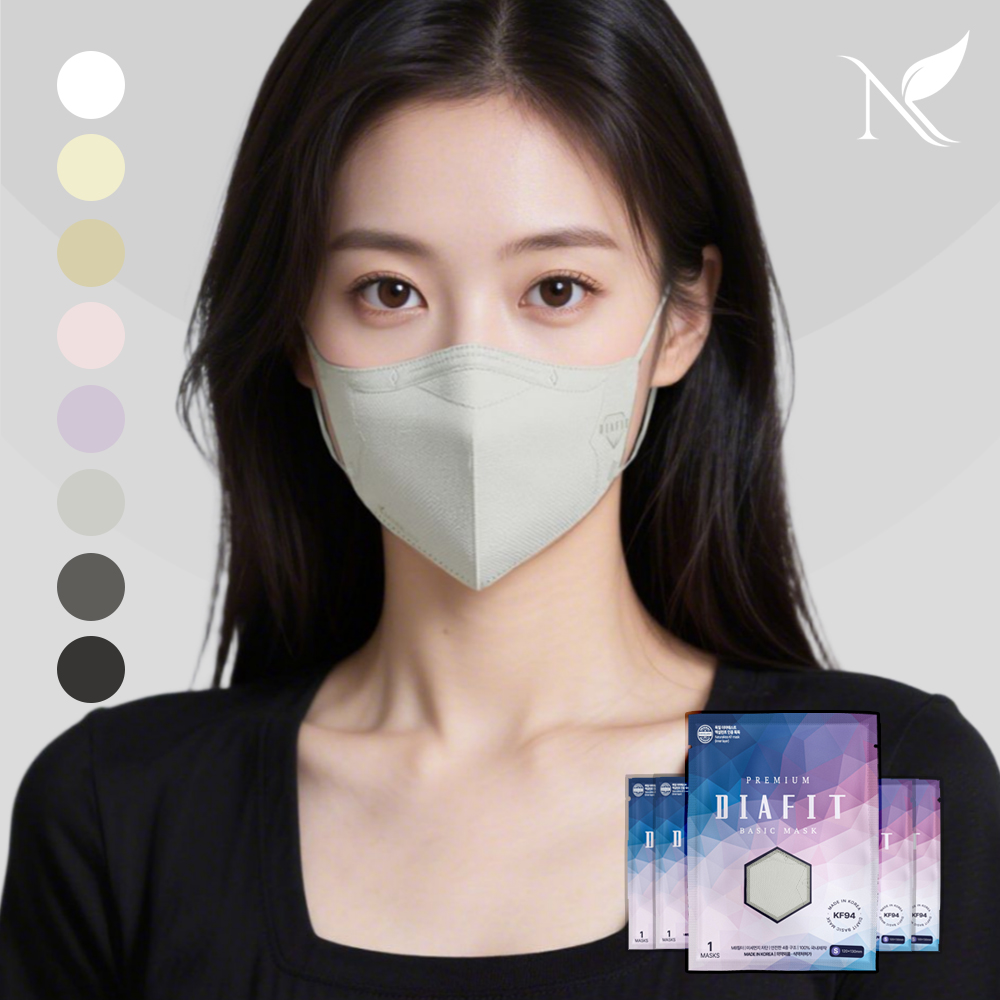 내추럴키스 다이아핏 KF94 마스크 컬러 25입 개별포장