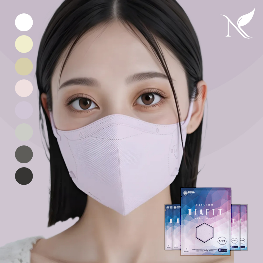 내추럴키스 다이아핏 KF94 마스크 컬러 100입 개별포장