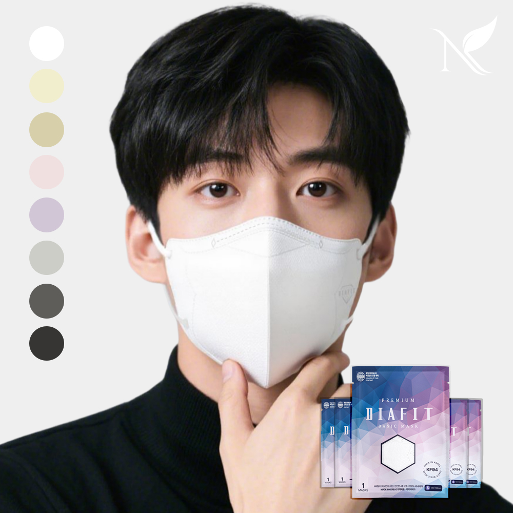 내추럴키스 다이아핏 KF94 마스크 컬러 100입 개별포장