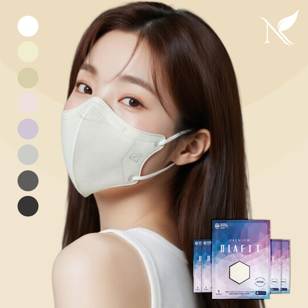 내추럴키스 다이아핏 KF94 마스크 컬러 100입 개별포장