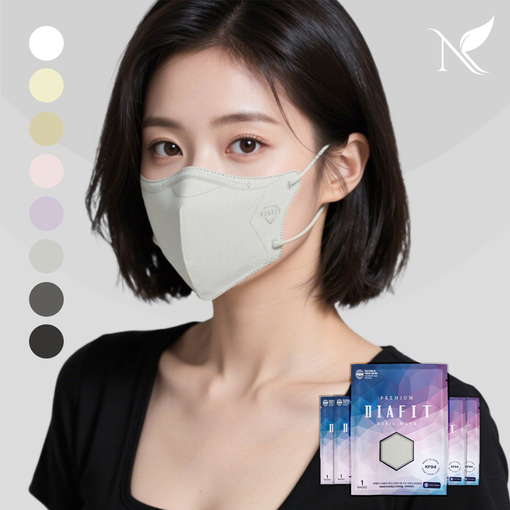 내추럴키스 다이아핏 KF94 마스크 컬러 100입 개별포장 대표이미지 섬네일