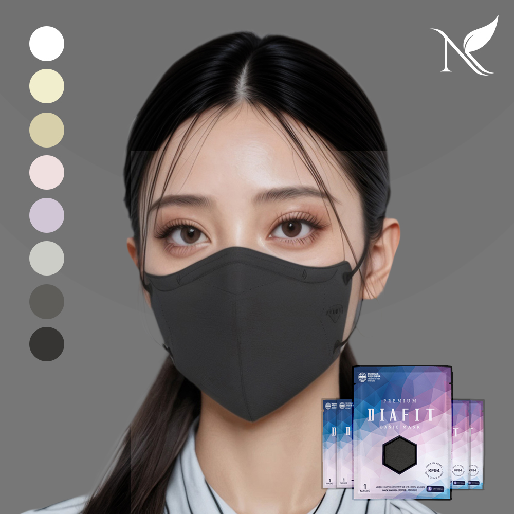 내추럴키스 다이아핏 KF94 마스크 컬러 1입 개별포장