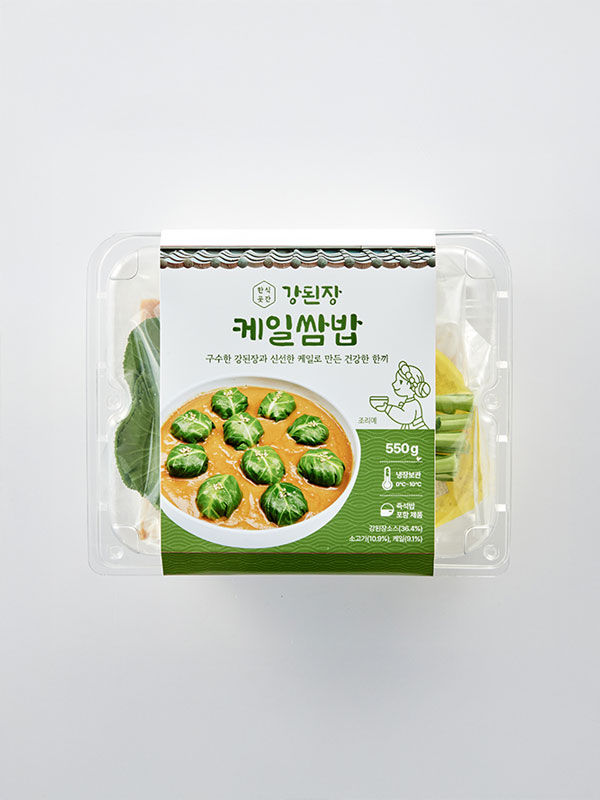 한식곳간 강된장 케일쌈밥 밀키트 (550g/냉장)