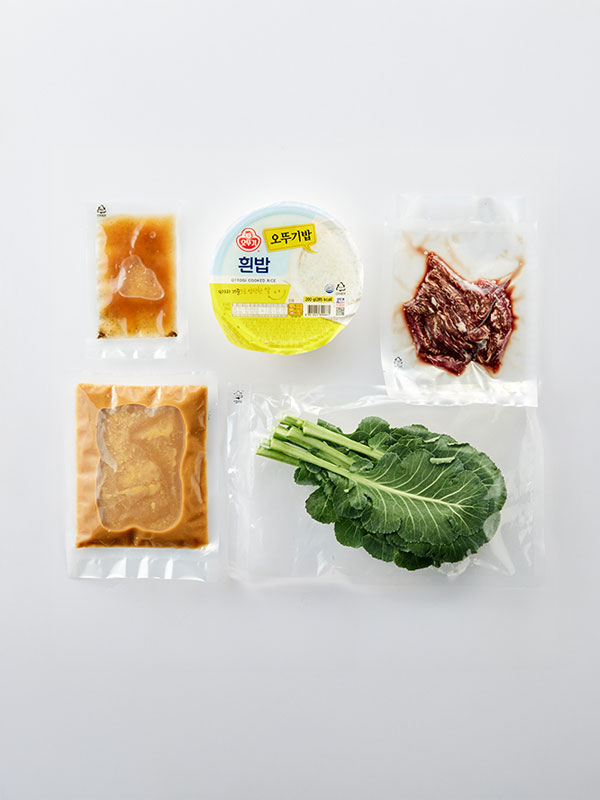 한식곳간 강된장 케일쌈밥 밀키트 (550g/냉장)