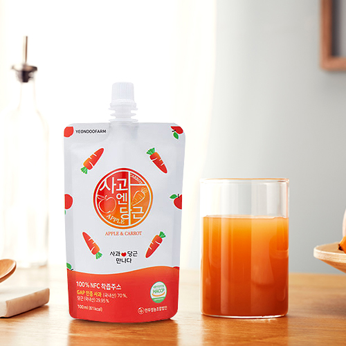 [연두팜] 사과당근주스 100ml 40개입