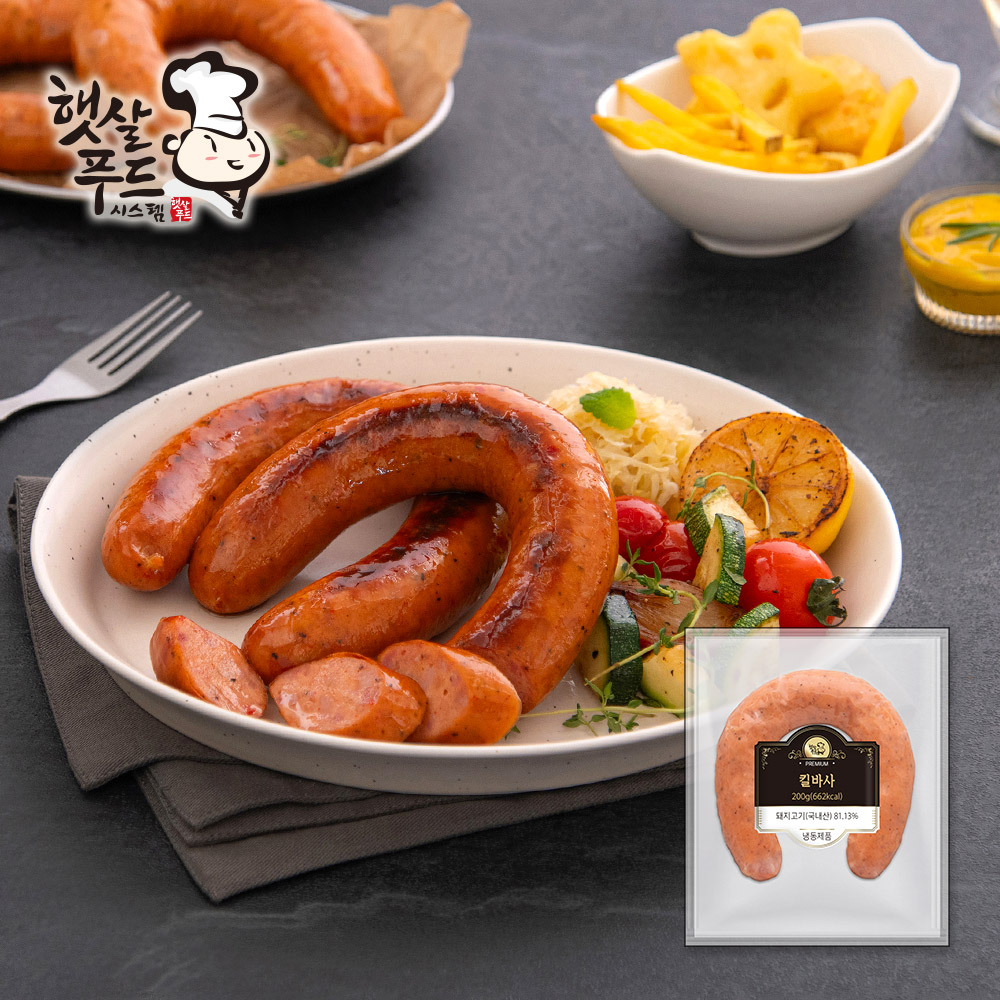 햇살푸드 킬바사 200g x 4팩 대표이미지 섬네일