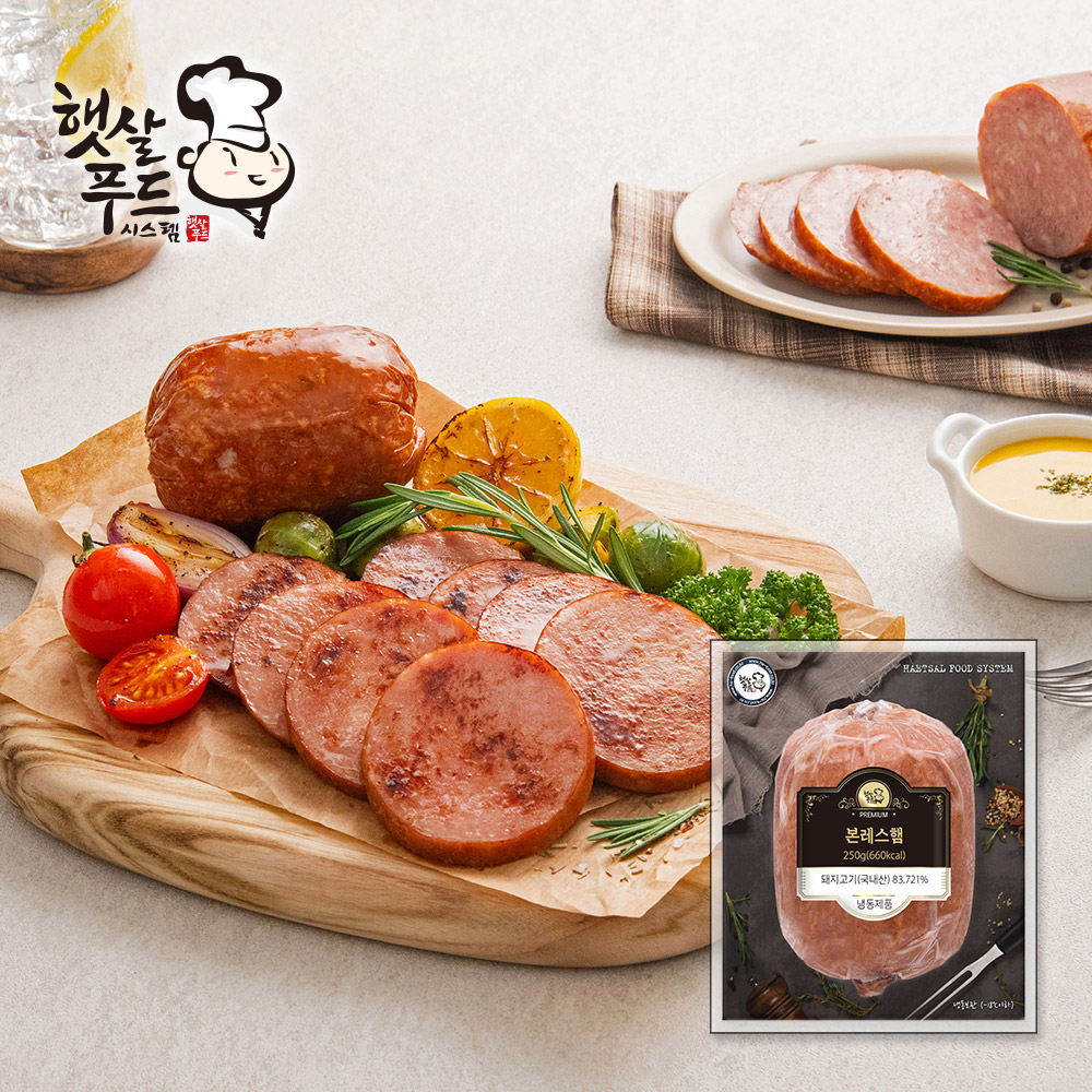 햇살푸드 본레스햄 250g x 4팩 대표이미지 섬네일