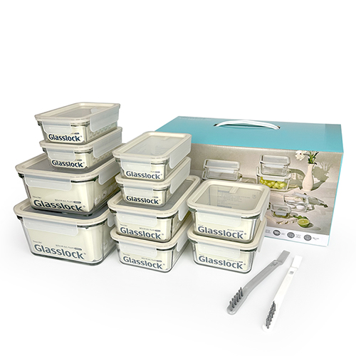 [글라스락] 센스 12조 세트 (10조+세척솔2) FTRC-NS-00004