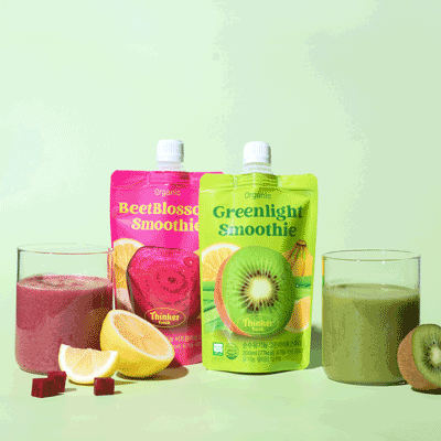 [유기농 테이스터 패키지] 100% 유기농 그린라이트/비트블라섬 스무디(총 10팩) 대표이미지 섬네일