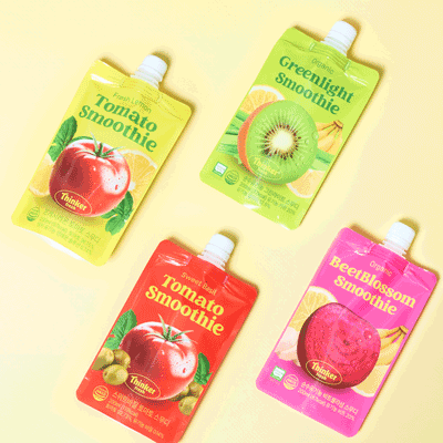 [올인원 웰컴 혼합 패키지] 그린라이트/비트블라섬/프레시레몬/스위트바질 토마토 스무디(총 4팩) 대표이미지 섬네일