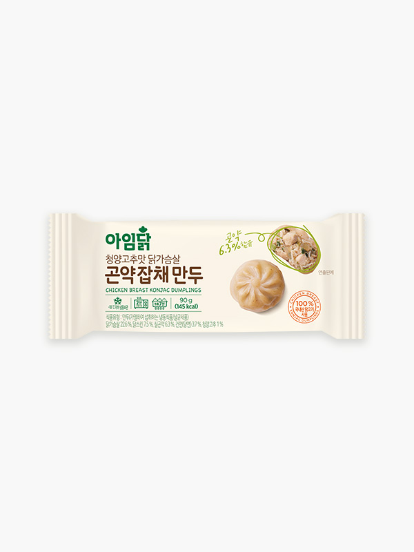 닭가슴살 곤약잡채 청양고추만두 (90g)