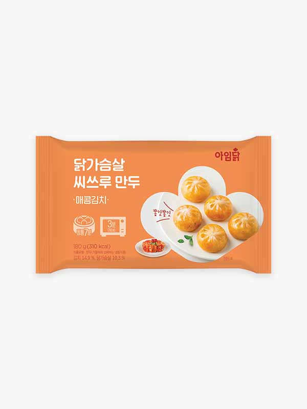 닭가슴살 씨쓰루 매콤김치만두 (180g)