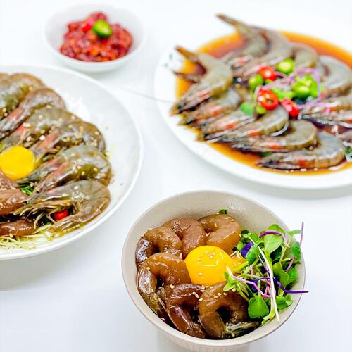여수 신금자 할매 새우장 / 깐새우장 1kg (26~30마리)~