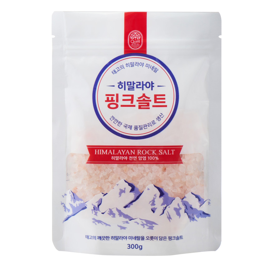 히말라야 핑크솔트 굵은입자 300g 천연 미네랄 핑크소금 암염 100%