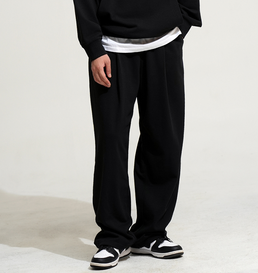 남여공용 사계절 트레이닝원턱 와이드팬츠 남여공용 커플룩 홈웨어 일상복