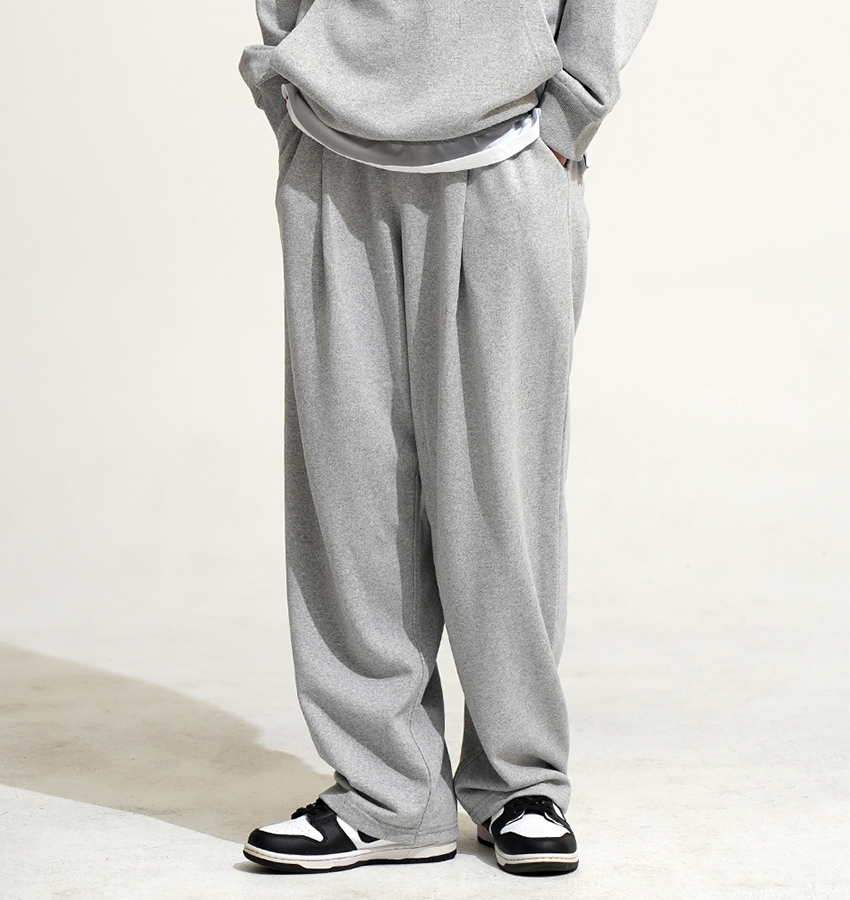 남여공용 사계절 트레이닝원턱 와이드팬츠 남여공용 커플룩 홈웨어 일상복