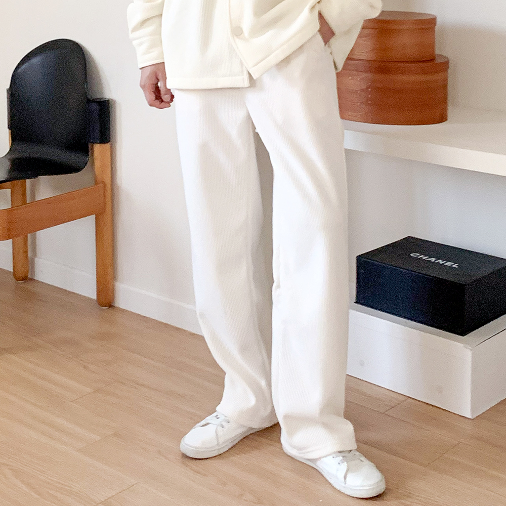 COPY_프리미엄 롱 와이드 플리츠 사카리바 밴딩 팬츠 봄가을초겨울까지 완벽 연출