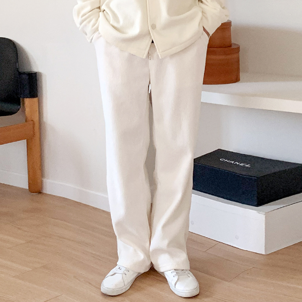 COPY_프리미엄 롱 와이드 플리츠 사카리바 밴딩 팬츠 봄가을초겨울까지 완벽 연출