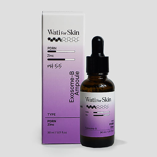 와티 포 스킨 PDRN 징크바이옴 엑소좀비 앰플 30ml