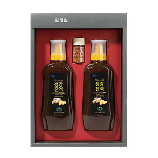 지리산 산청 생강청 선물세트 500ml 힐링힐