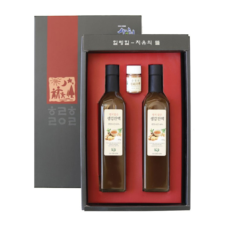 지리산 산청 생강청 선물세트 500ml 힐링힐