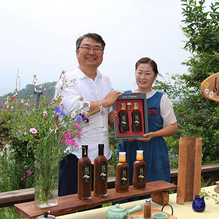 지리산 산청 생강청 선물세트 500ml 힐링힐
