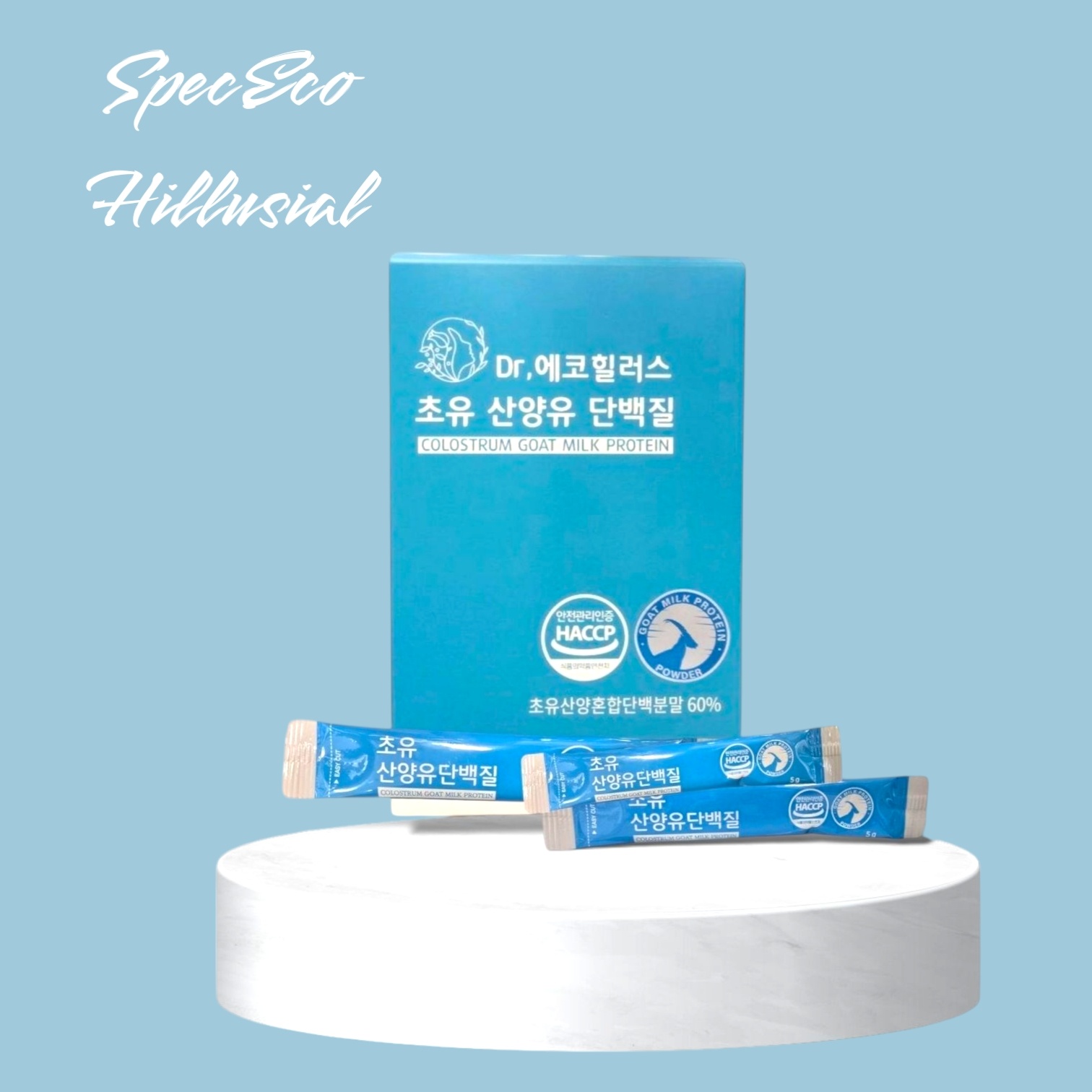 Dr.에코힐러스 초유 산양유 단백질(5g * 30포 2팩) 대표이미지 섬네일