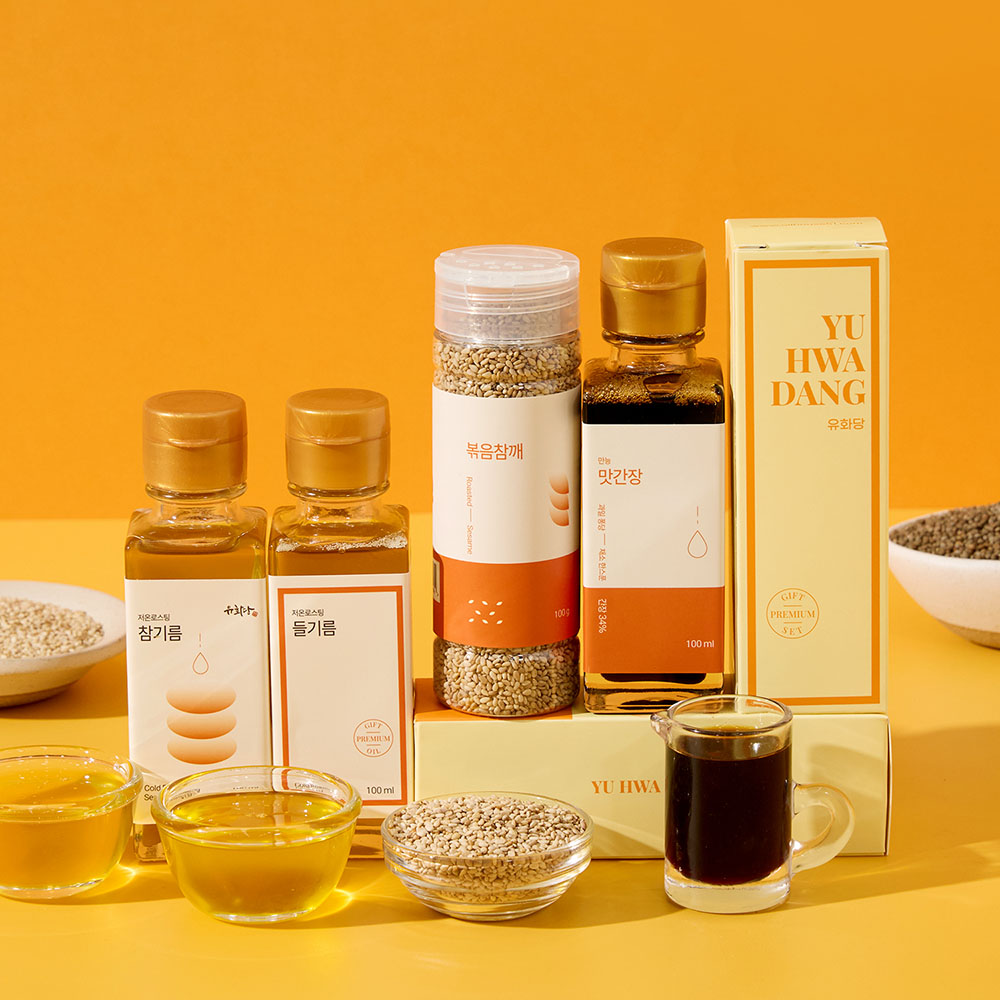 국내산 참기름 들기름 양념세트 HACCP
