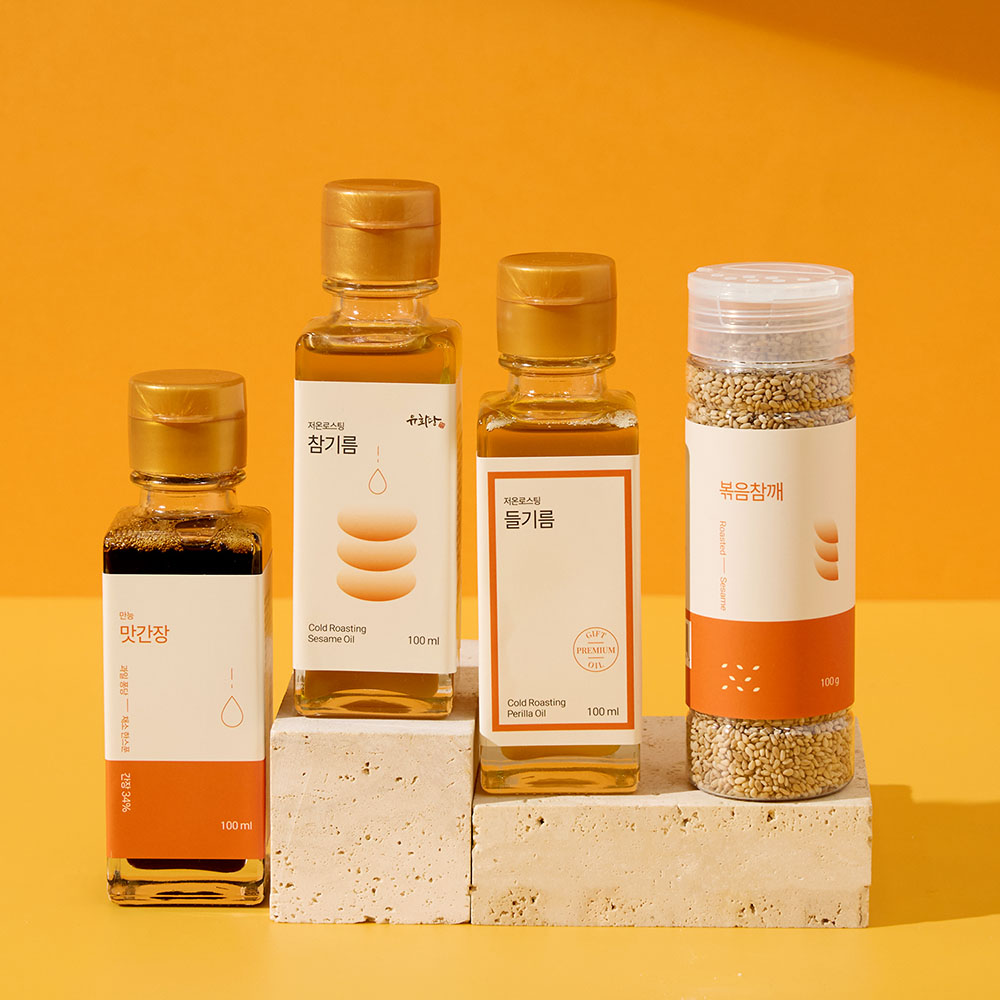 국내산 참기름 들기름 양념세트 HACCP