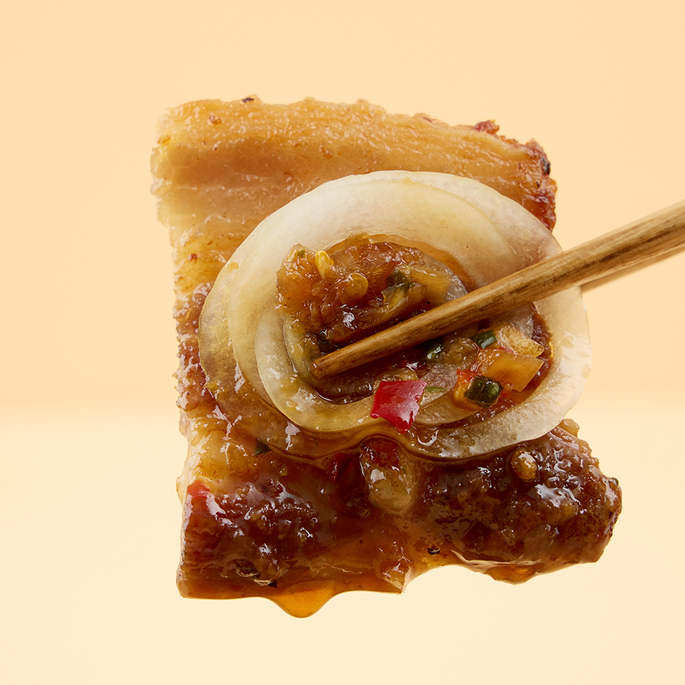 국산 참기름을 넣어 만든 고소당한 소스 삼겹살용 90g(4인분)