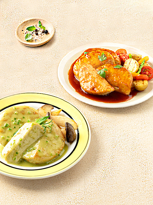 촉촉한 닭가슴살 소스스테이크 2종 (100g×4팩)