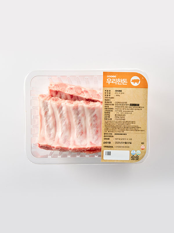 우리한돈 등갈비(800g)ㅣ우리농장