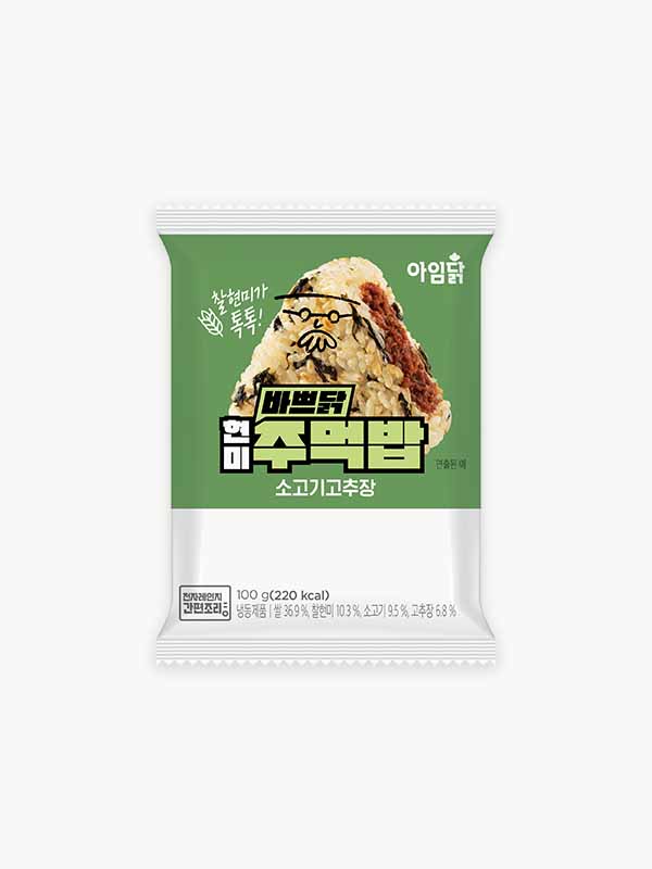 바쁘닭 현미주먹밥 소고기고추장 (100g)
