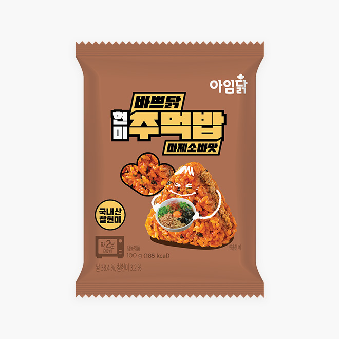 바쁘닭 현미주먹밥 마제소바맛 (100g)