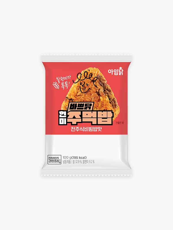 바쁘닭 현미주먹밥 전주식비빔밥 (100g)
