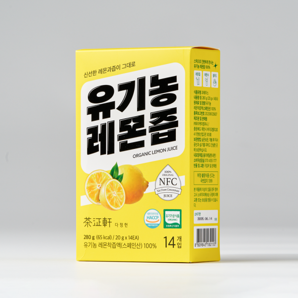 2+2 다정헌 유기농 레몬즙 NFC 착즙 유기농 레몬 100% 스틱 14입