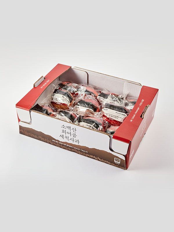 소백산 희여골 세척사과 2kg(9~12입)-개별포장