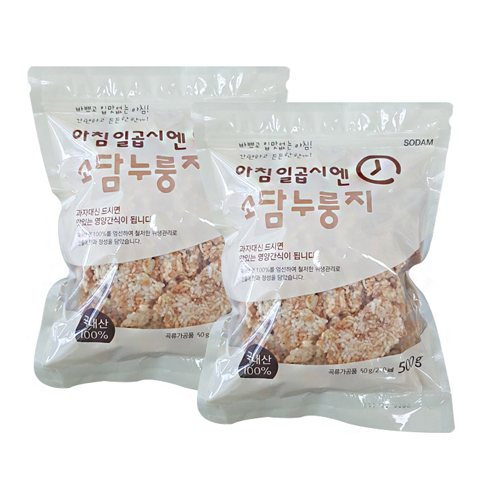누룽지 숭늉 간식 가마솥누룽지 2kg (500g *4팩)