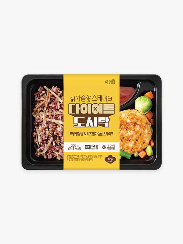 다이어트 닭가슴살 스테이크 도시락 3종 (220g×6팩)
