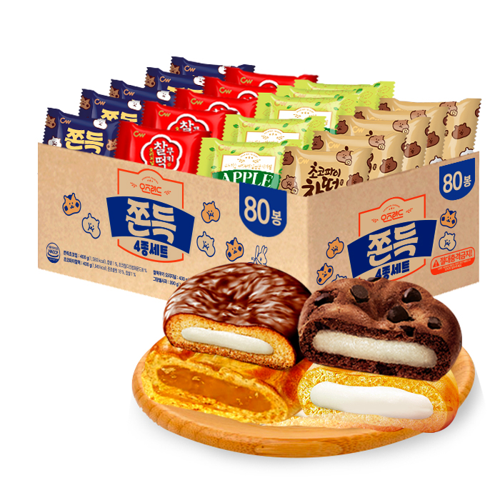 오즈랜드 쫀득 4종 세트(총80봉)