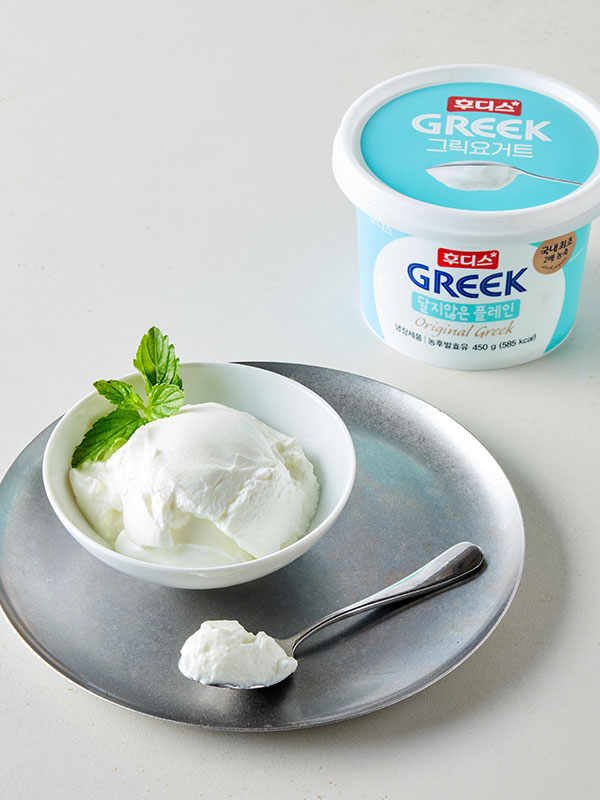 후디스 그릭요거트  달지않은 플레인 (450g)