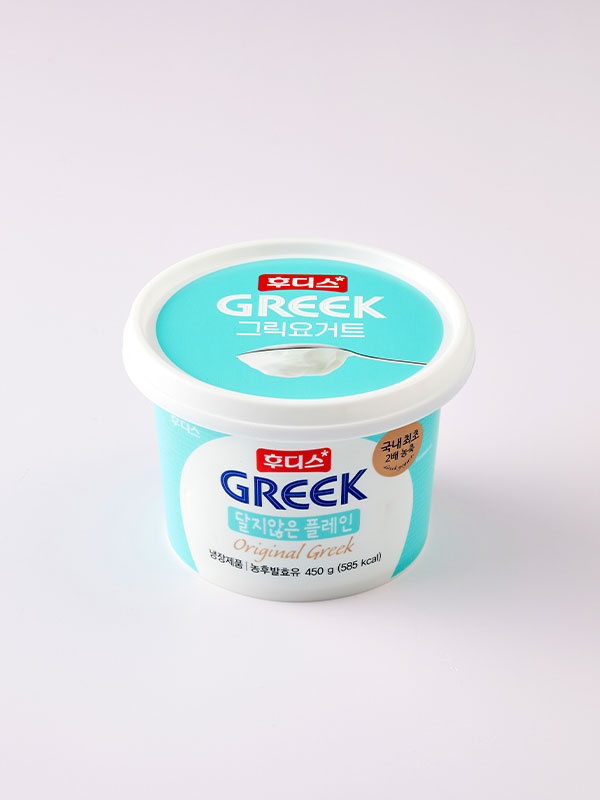후디스 그릭요거트  달지않은 플레인 (450g)