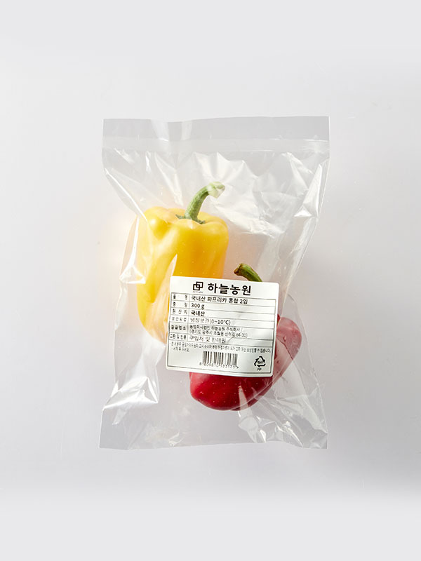 국내산 파프리카 2입 (300g / 빨강+노랑)