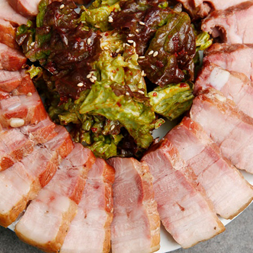 참나무 훈연 훈제삼겹살 320g 훈제오리 400g