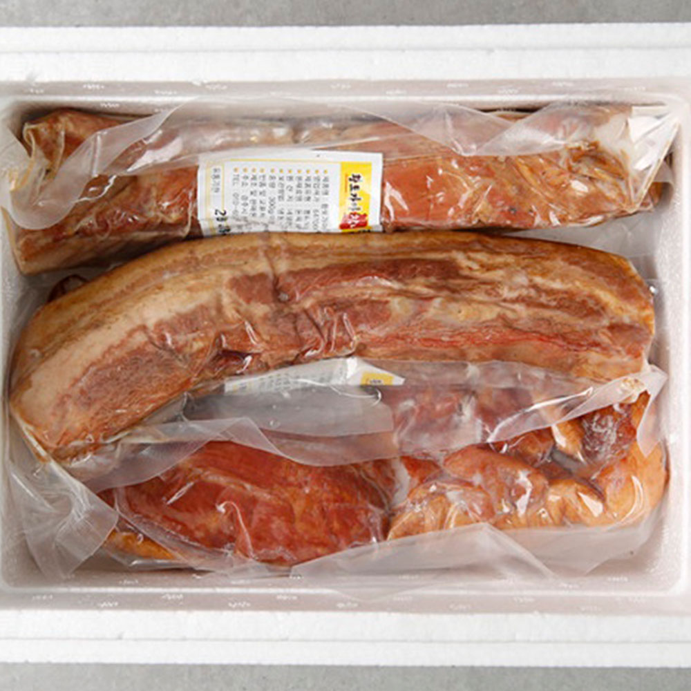 참나무 훈연 훈제삼겹살 320g 훈제오리 400g 대표이미지 섬네일