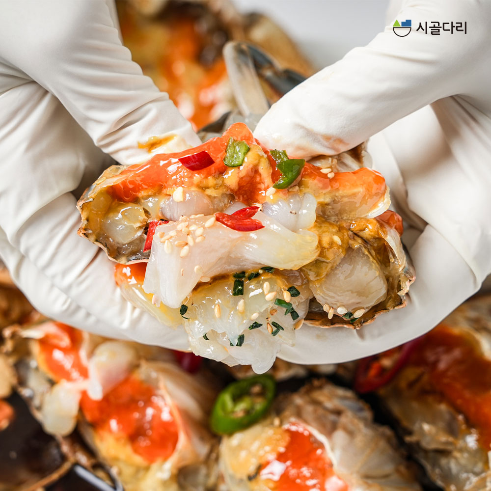 시골다리 알배기 꽃게장 암꽃게 간장게장, 양념게장, 간장새우장, 순살간장, 순살양념